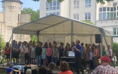 5er-Chor beim Kinder-Kultur-Fest Montabaur