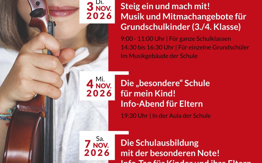 Offene Türen am Landesmusikgymnasium RLP