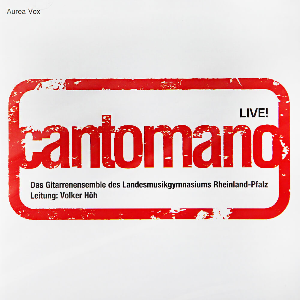 CANTOMANO LIVE!<br />
Das Gitarrenensemble des Landesmusikgymnasiums Rheinland-Pfalz.