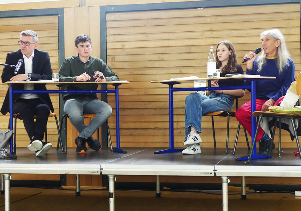 Demokratietag Podiumsdiskussion am Landesmusikgymnasium RLP