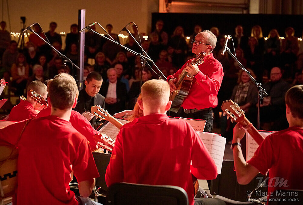 Das Gitarrenensemble „cantomano“ am Landesmusikgymnasium RLP