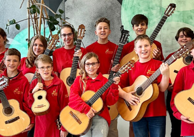 Das Gitarrenensemble „cantomano“ am Landesmusikgymnasium RLP