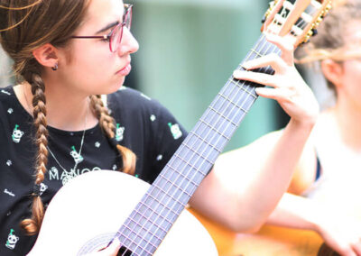 Das Gitarrenensemble „cantomano“ am Landesmusikgymnasium RLP