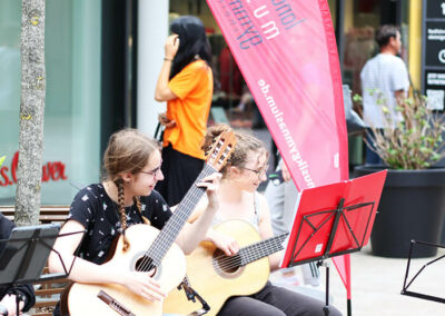 Das Gitarrenensemble „cantomano“ am Landesmusikgymnasium RLP